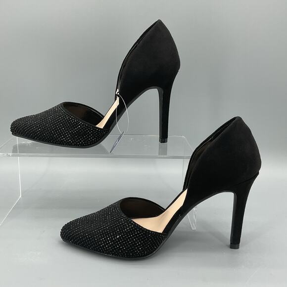 NEW Apt 9 Women’s Oslynn Studded Pointed D’Orsay Pumps Black Size 6 - Picture 2 of 10